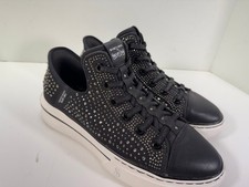 Skechers x Snoop Dogg One - OG Sneaker Womens 9.5 Black Rhinestoned Slip-Ins
