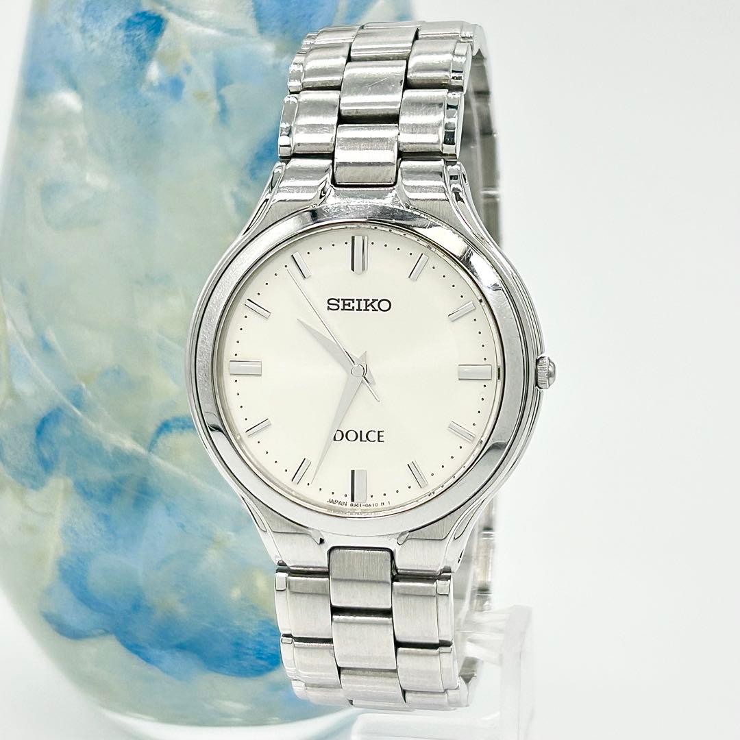 SEIKO Tested Watch Quartz Band 17cm 8J41-0A10 Silver Tone DOLCE - VintageWatches.PK SEIKO Tested Watch Quartz Band 17cm 8J41-0A10 Silver Tone DOLCE - vintagewatches.pk