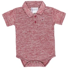 Newborn & Infant Two Feet Ahead Crimson Indiana Hoosiers Space-Dye Golf Polo