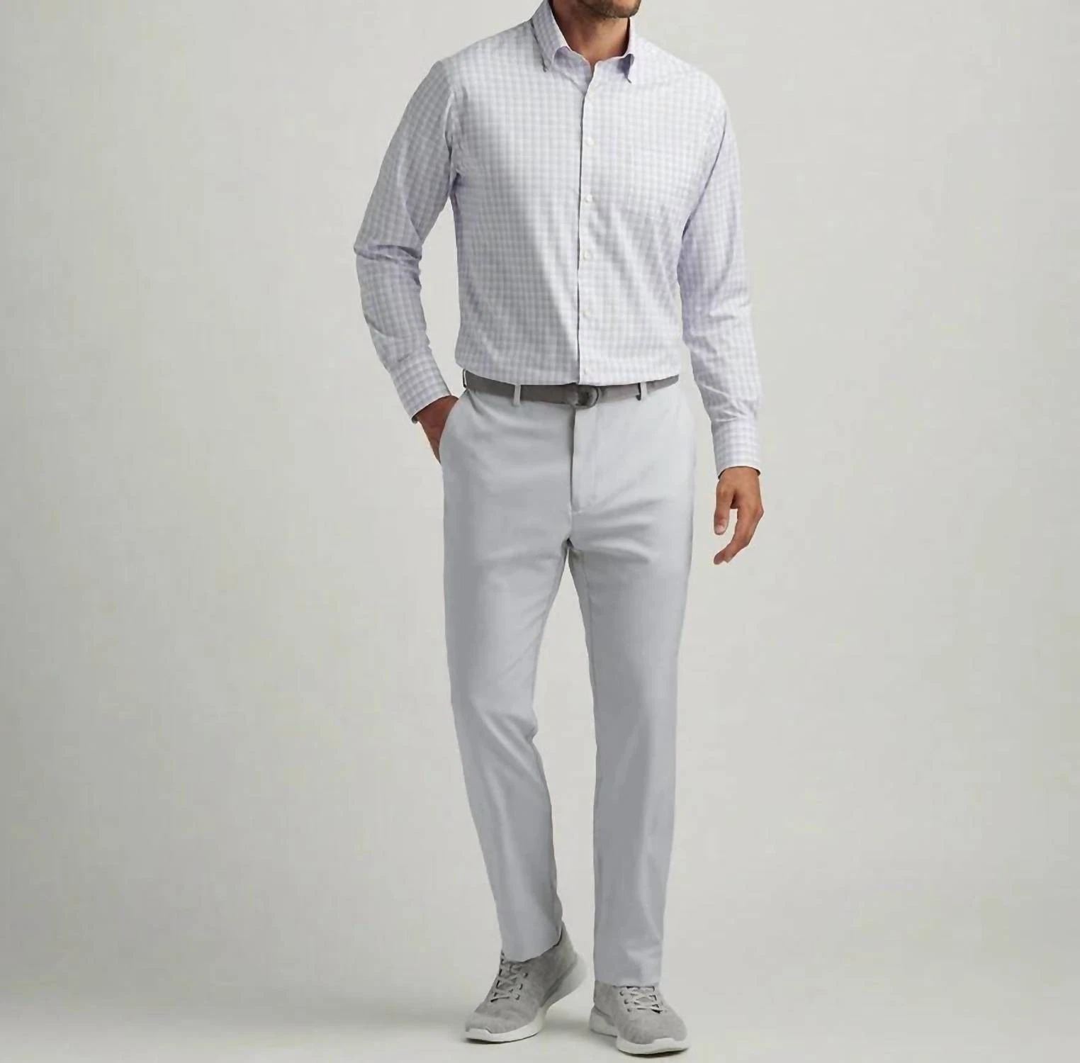 Peter Millar Charlotte Perf Straight Leg Trouser British Grey