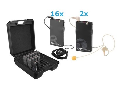 JTS Tourguide SET 16x TG-10R/1 Empfänger + 2x TG-10T/1 Sender + 1x Ladekoffer