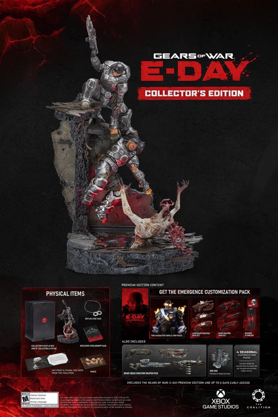 Gears of War E-Day Edizione da Collezione Xbox Series X Confermata