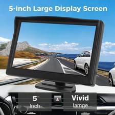 5" Monitor Backup Camera Car Rear View Wireless Parking System Night Vision