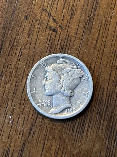1919 Mercury Dime VG