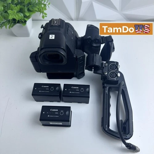 Canon EOS C100 Mark II Cinema Camera Body + Mount + 3 Batteries