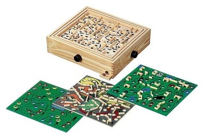 Labyrinth, mit 4 Spielvarianten