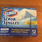 Clorox Scrub Singles Bathroom Rain Clean 6 Total Pads, Discontinued Open Box — photo 1