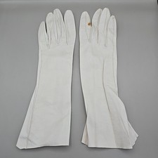 Vintage Chevreau Veritable Leather Gloves Size 7-1/2 Roger Far  Made In France