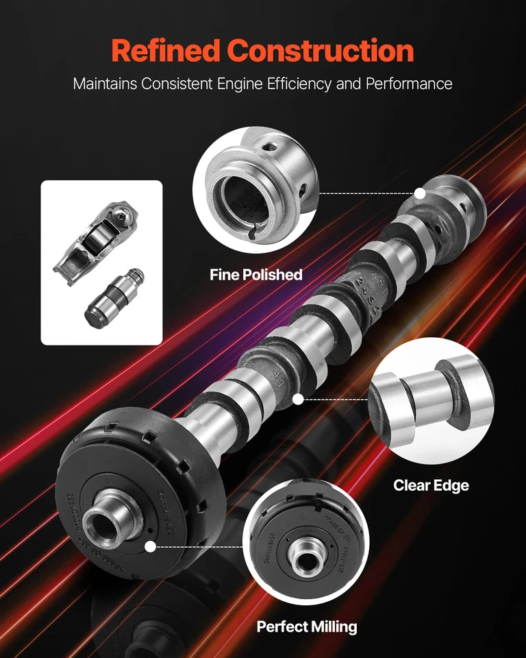 VEVOR Engine Camshafts Rockers Arm Lifters Kit 2011-2016 Dodge Caravan/Journey Foto 4 de 4