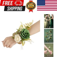 6pcs Wedding Wrist Corsage Artificial Flowers, Girl/Mother Homecoming Prom Co...