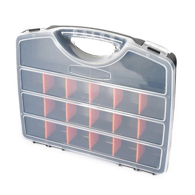 Hardware Organizer Box with Dividers Small Parts Organizer Portable Tool Box
