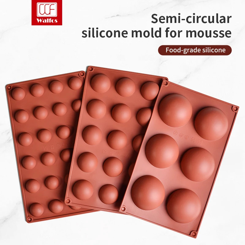 Moule silicone demi-sphère Walfos pour pâtisserie et desserts maison