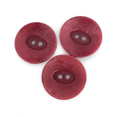 10 Stück echte Steinnuss Knöpfe beere rot 2 Loch in 20mm oder 22mm