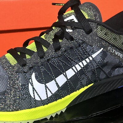 NIB Sz 11.5 Men Nike Zoom Victory XC 3 Spikes Shoes Black Volt