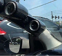 Pilar de vaina automática lateral izquierdo triple 3 orificios soporte de medidor de montaje 52 mm Foto 4 de 4