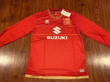 2019-20 Errea MK Dons SET Men’s Away Long Sleeve Soccer Jersey Extra Large XL