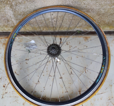 REAR CLINCHER WHEEL 32 NTH 520 BIANCHI 32 HOLES SHIMANO 105 HUB