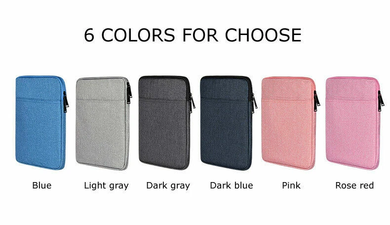 Canva Shockproof Tablet Sleeve Bag Pouch Case Cover For iPad Air Mini Pro 8-11" - Image 2 of 4