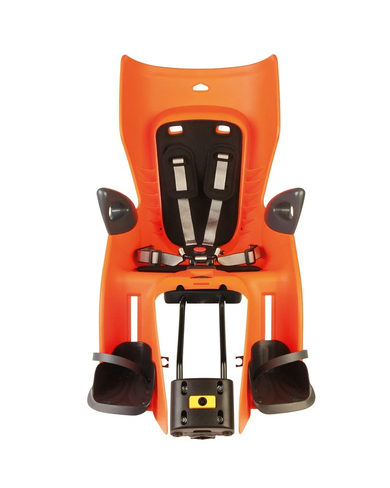 Seggiolino bici posteriore Bellelli Summer Dark Orang attacco telaio reclinabile - Immagine 2 di 4