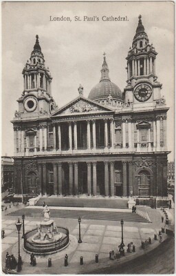  alte POSTKARTE_St. Paul's Cathedral_Queen_Elizabeth II._London_Royals_England