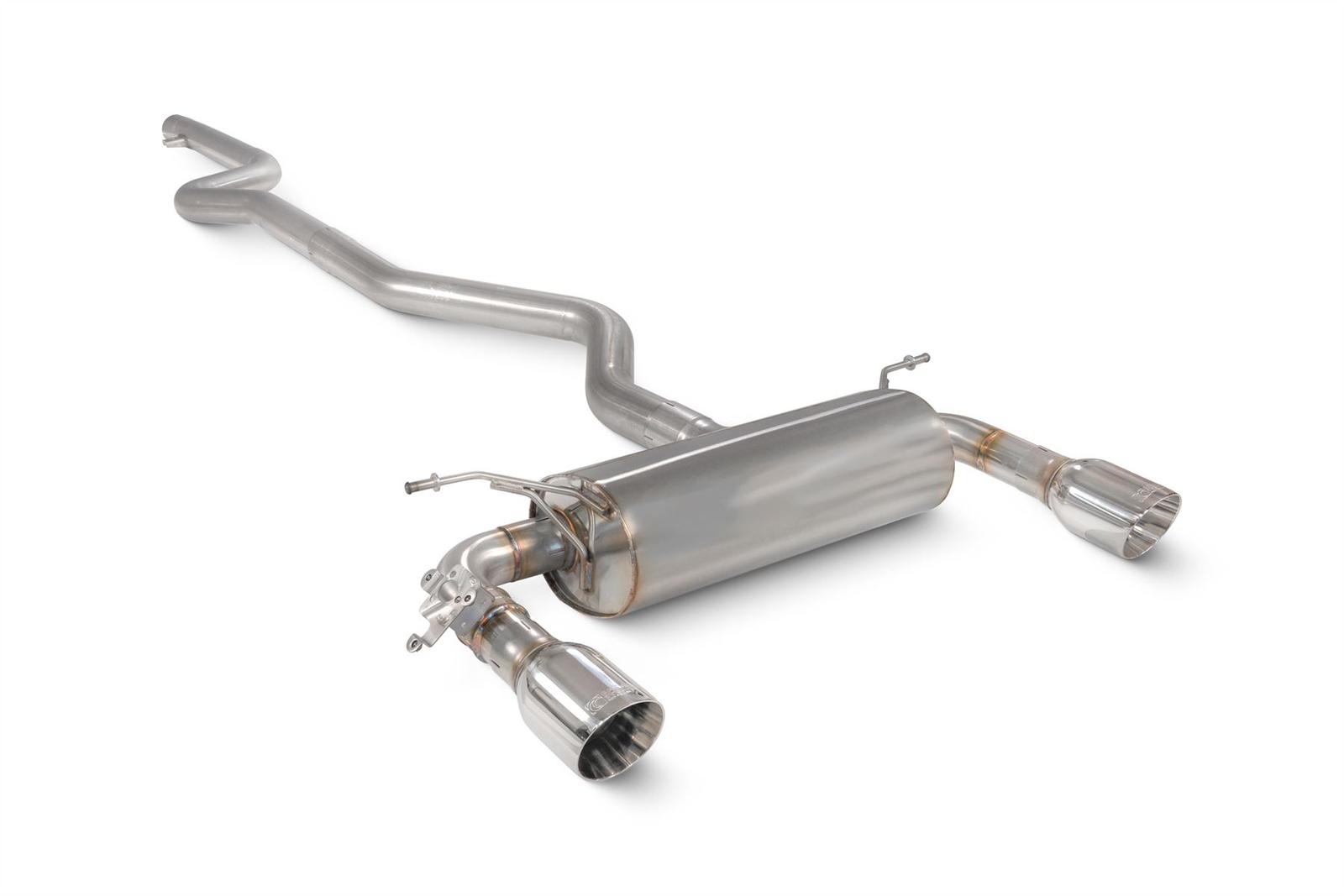 Scorpion Exhaust Non-Res Cat-Back System Polished Trims BMW 340i F30/F31 15-18