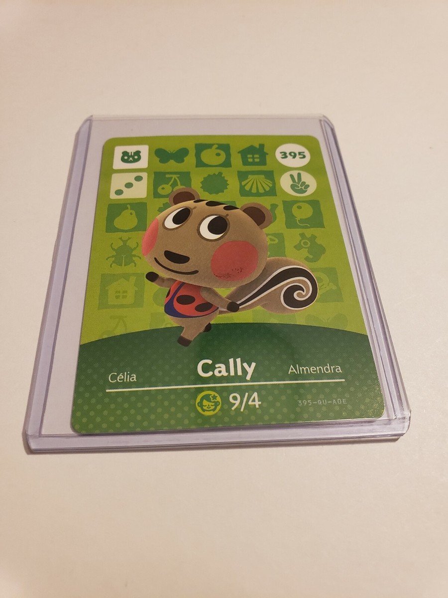 Cally #395 Animal Crossing Amiibo Card - Horizon Series 4, Mint Condition, Never Scanned