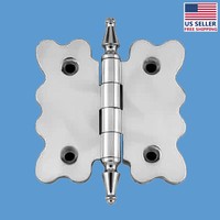 Chrome Brass Cabinet Hinge Vintage Tip 2 3/4 X 2 7/8 | Renovator's Supply on sale Chrome Brass Cabinet Hinge Vintage Tip 2 3/4 X 2 7/8 | Renovator's Supply on sale