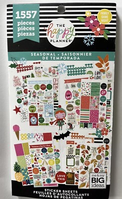 Lot 8 NEW The Happy Planner Seasonal Holiday Planner Sticker Book 1557 Christmas