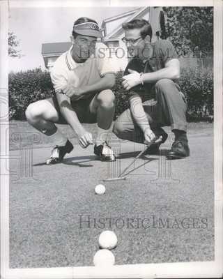 1962 Press Photo Greg Pitzer Sherman Golf Range Midlot - RRQ18267