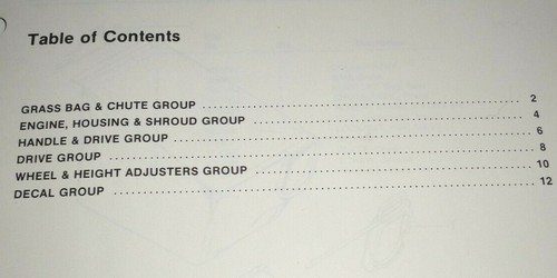 Simplicity 1421 Walk Behind Mower Parts Catalog Book Manual Original! 1690795 - Picture 2 of 3