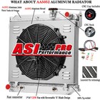 4-Row Aluminum Radiator+Fan+Shroud For 2004-12/06 Chevy Colorado GMC Canyon 3.5L