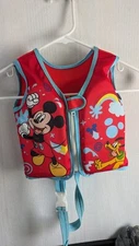 Disney Mickey Mouse 20” Life Vest 40 lbs MAX 1 Year Plus Swim Vest 