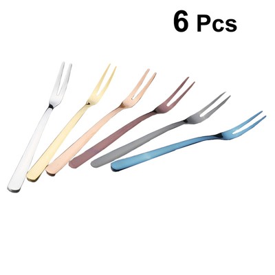 6pcs Cocktail Verkostung Gabeln Spezialität Gabeln Misch Gabeln