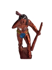 Vintage Johillco Cast Metal Lead Toy Native American Indian Hunter Tracker Rifle