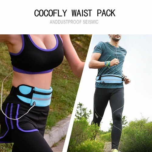 Confezione Cintura Corsa Impermeabile Marsupio Porta Borraccia Sport Fitness Bag - Foto 10 di 21