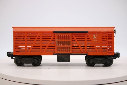 Lionel ORANGE Cattle O Gauge Train Car 3656 1:48 Scale Post War Moving Doors - Picture 3 of 10