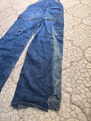 vintage 40's 50's Wards Pioneer sanforized denim overall