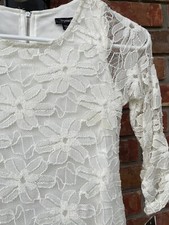 NWT Girl's Cream Lace Party Dress by My Michelle, Size 10