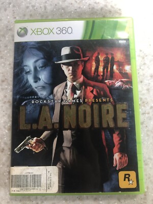 LA NOIRE COMPLETE GAME X-BOX XBOX 360 SYSTEM GAME DISCS, MANUAL AND CASE NES HQ