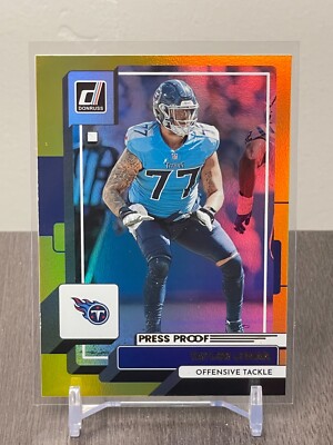 Taylor Lewan #69 2022 Panini Donruss Press Proof Premium - Tennessee Titans