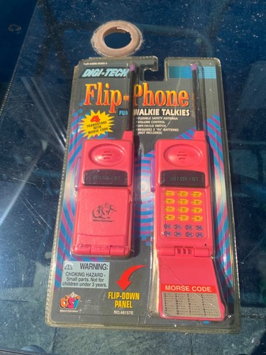 Rare Vintage DSI Digi-Tech Flip Phone Toy Fun Walkie Talkies a-217 - Picture 1 of 2