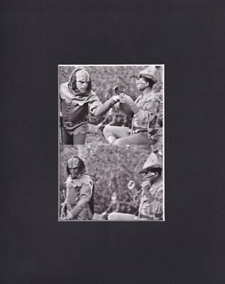 8X10 Matted Print Picture Star Trek Next Generation: QPID (Rehearsal)
