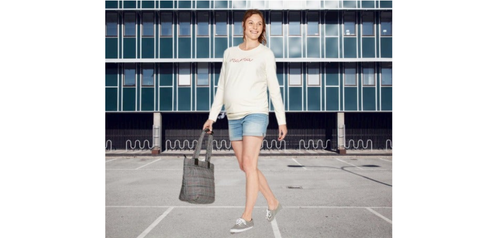 Maternity Inset Panel Midi Jean Shorts 