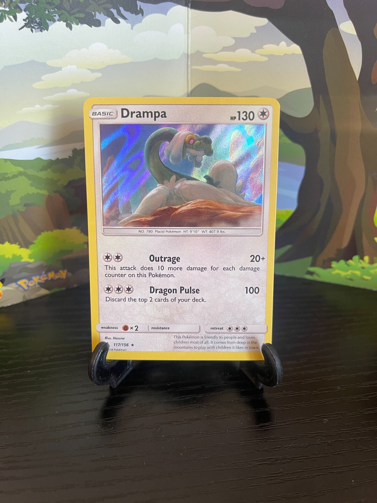 Drampa 117/156 - Ultra Prism - Holo Rare - Pokemon Card TCG - LP