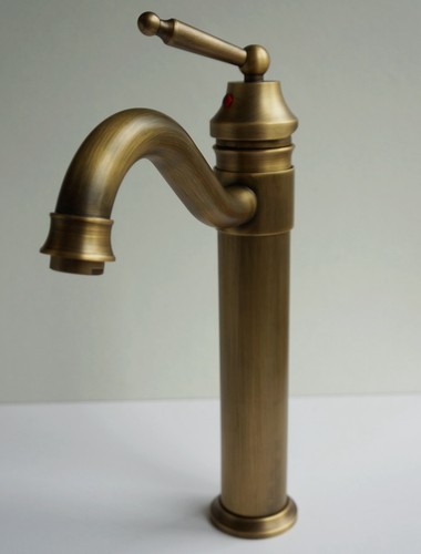 Vintage Stil Chrom poliert gebürstet Stahl Badewanne Waschbecken Mono Block Mixer Wasserhahn - Bild 25 von 30