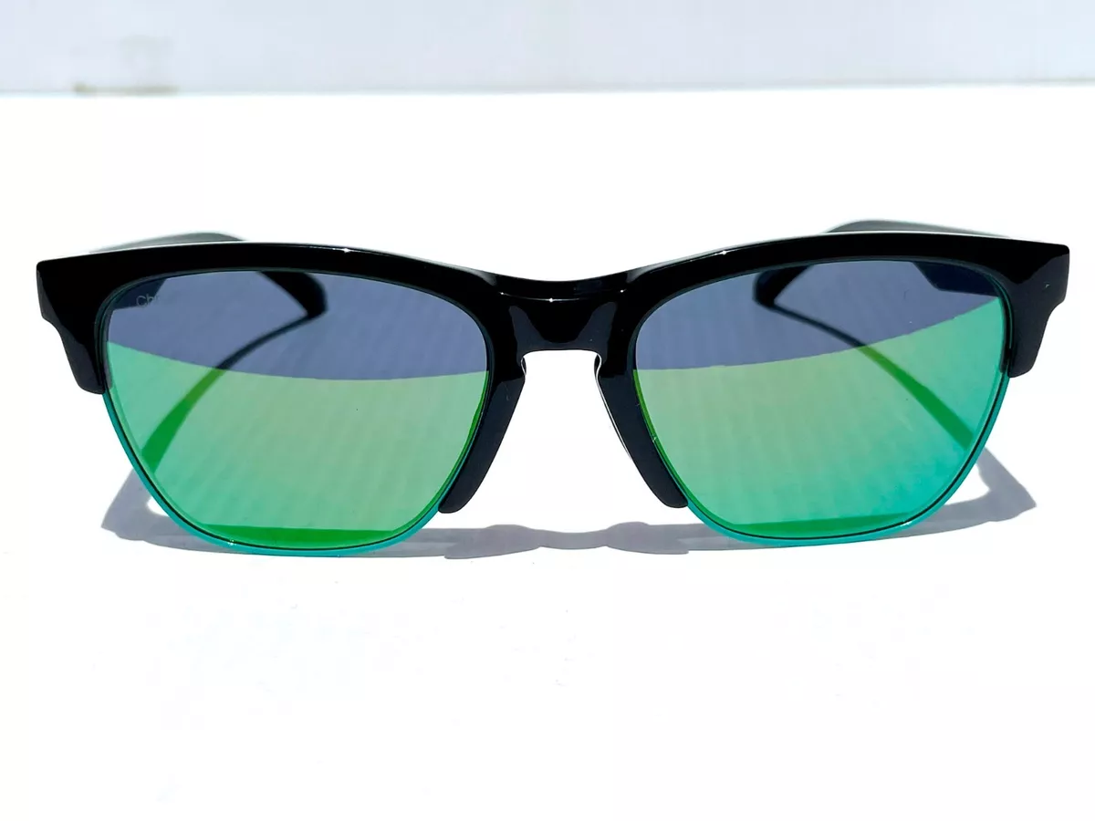 Smith Optics Haywire Polished Black w Green ChromaPop Lens Sunglass