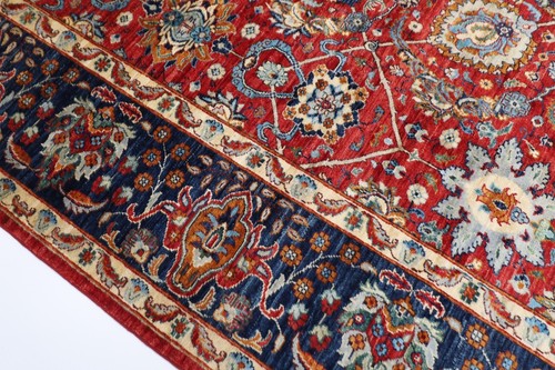 9x12 ft Red bidjar Area Rug Afghan Hand Knotted Serapi bedroom living room rug - Picture 6 of 12