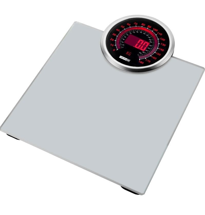 Bilancia pesapersona digitale pesa persone elettronica in VETRO fino a 180kg FIT