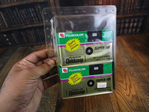 VTG EXPIRED 1989 Sealed Pair FUJICOLOR QUICKSNAP DISPOSABLE 35mm CAMERA w/ FILM - Picture 14 of 14