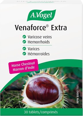 A.Vogel Venaforce Extra Horse Chestnut Tablets Relieve Symptoms of Varicose 30ct